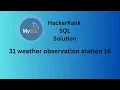 HackerRank SQL Solution weather observation station 16 SQL Data Analyst Explorers