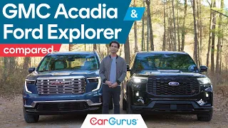 GMC Acadia Denali vs Ford Explorer ST Redesigned and Refreshed 3-Rows