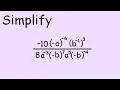 Simplify Expressions with Negative Exponents - Example