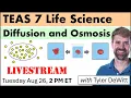 TEAS 7 Science Diffusion and Osmosis Lesson
