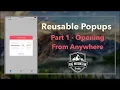 Reusable Custom Popups - Part 1 iOS Xcode 9 Swift 4