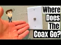 Lagu Where Does The Coax Cable GO? Coax Outlet Installation - How To