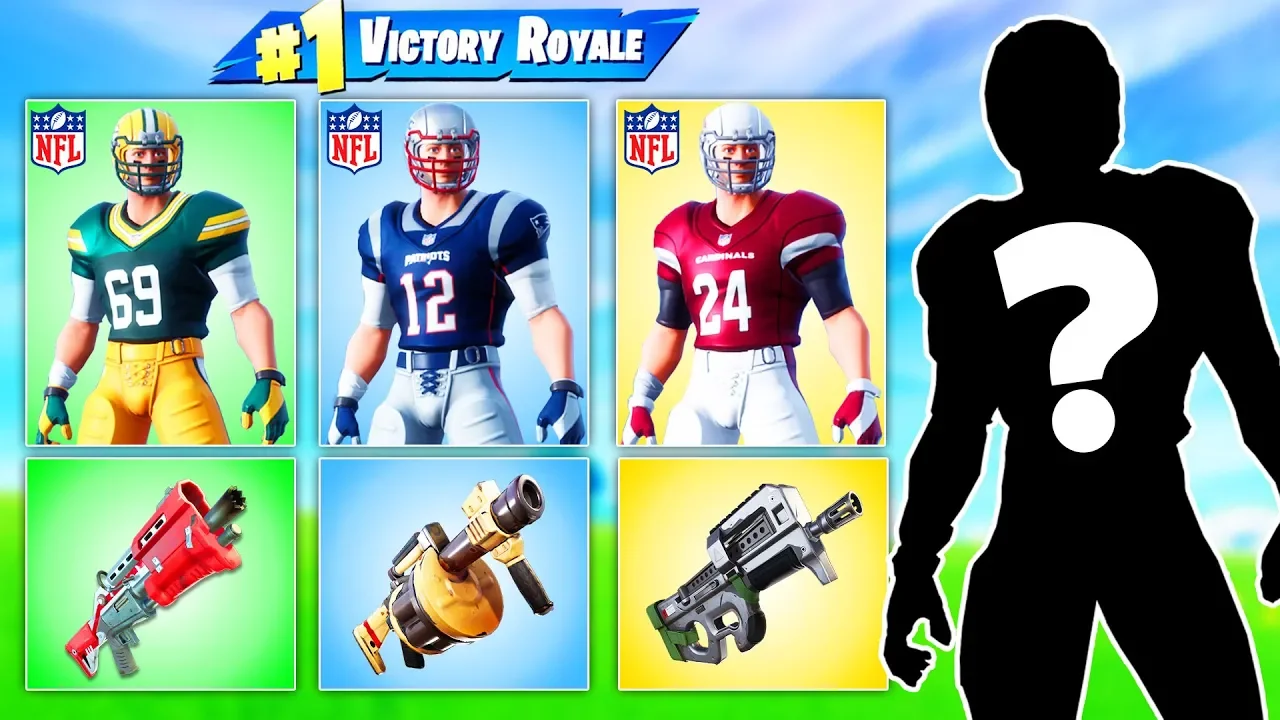 RANDOM *NFL* SKIN Challenge in Fortnite Battle Royale