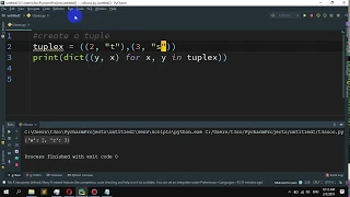 How to convert a tuple to a dictionary in Python