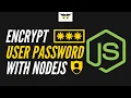 How to encrypt password in NodeJS