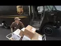A UPS driver finds the end of his route