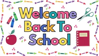 Crayon Themed Welcome Back To School 2 hour Background