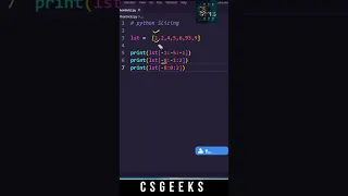 Python Slicing