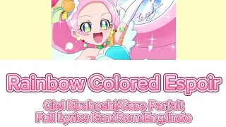 rainbow colored espoir ciel kirahoshi cure parfait full lyrics kan rom eng indo
