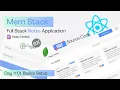 Full Stack Notes Application In Mern Stack Part 1 Basic Setup Free Source Code