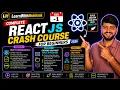 LIVE React JS Day - 1 JSX Virtual DOM Components Props Explained MERN stack Series Day-19