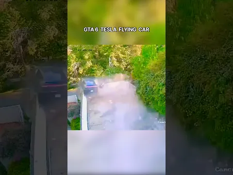 GTA 6 TESLA FLYING CAR #street #highway #car #driver #power #autobahn #supercars #speed #drifting