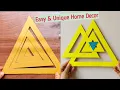 Try This Easy Triangle Cardboard Craft For Wall Decor Creative Paper Craft Ideas DIY Home Decor
