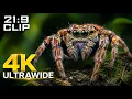 4K Macro World Bugs Spiders Up Close 21 9 Ultrawide Screen Test
