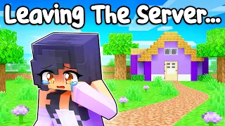 aphmau is leaving the server in minecraft 