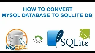 How to convert the MySql Database to SqLite DB full tutorial - 2019