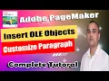 Insert Object Paragraph Specification in PageMaker PageMaker Tutorial in Hindi