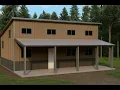Stunning Single-Slope Barndominium 30x40 Kit with Front Porch Build Highlights