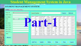 Student Management System in Java NetBeans MySQL Database Part-1