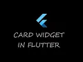 10 Flutter Card Widget