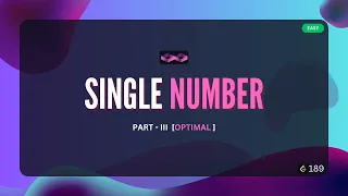 Single Number Leetcode Problem 136 Optimal DSA Easy Java NERDY CREW