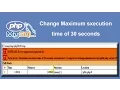 Fix problem Change maximum execution time of 30 seconds to 300 seconds