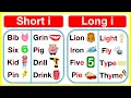 Vowel I rules Short I Long I vowel sounds Learn with examples