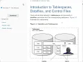 SQL Developer User Interface and Tablespaces