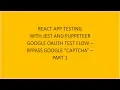 React App Testing with Jest part1