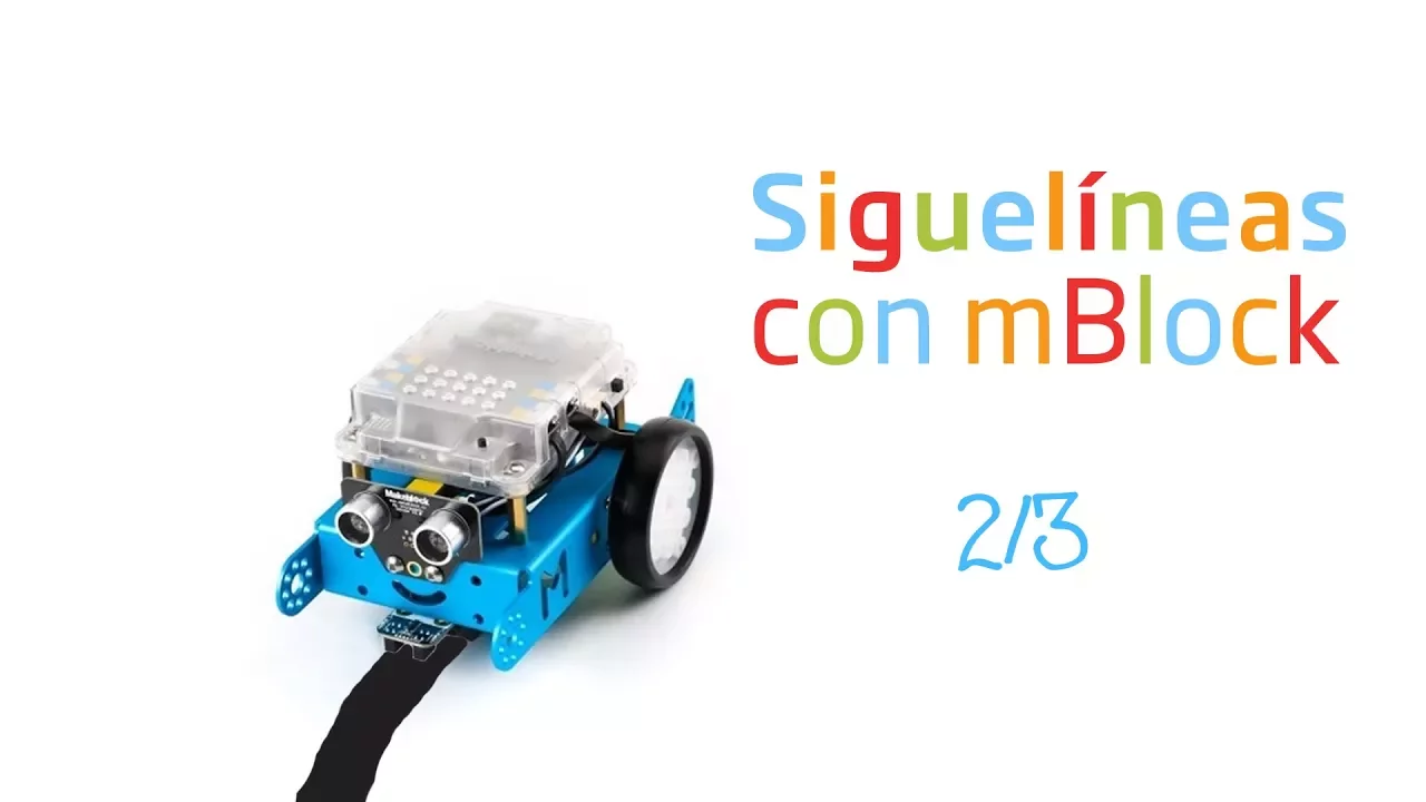 Tutoriales - Sensor sigue-líneas del robot mBot con mBlock