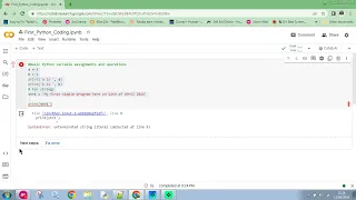 The Programming Zone Part 1 Working with Google Colab Basic Python Coding