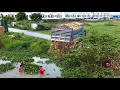 Download Lagu First Start Amazing PROJECT!! LANDFILL Delete Deep Pond In Flooded Area Use D21p Dozer \u0026 5Ton Truck.