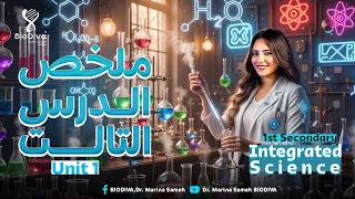 Integrated Science Sec 1 Unit 1 Lesson 3 ملخص الدرس الثالث علوم متكاملة أولى ثانوي لغات 2026 