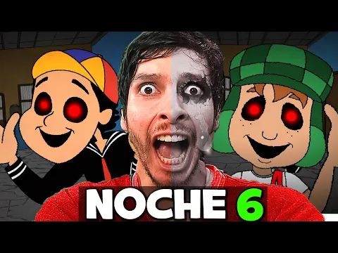 Video Thumbnail: LA NOCHE 6 EN LA VECINDAD DEL CHAVO ES IMPOSIBLE... (CHAVES NIGHTMARES HORROR GAME)