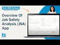 Web QMS Software Overview of Job Safety Analysis JSA App