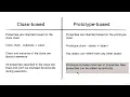 JavaScript OOP 002 LECTURE Class based vs Prototype based