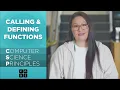 Calling Defining Functions