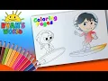 Astronaut Ryan Space Race with Combo Panda Coloring Pages Ryan s World Coloring Book