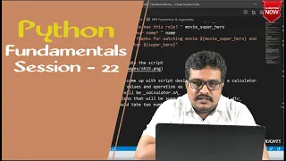 Python Tutorial Python Fundamentals Session 22
