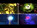 FNAF Into The Pit - All Animatronics Destroyed And Trapped By Oswald 4K