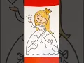 princess coloring metalik pencils color kids coloring page