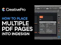 InDesign How to Quickly Place Multiple PDF Pages