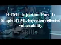 HTML Injection Part-1 Simple HTML Injection reflected vulnerability