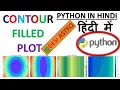 PYTHON IN HINDI CONTOUR FILLED PLOT MATPLOTLIN NUMOY PYTHON FOR BEGINNERS PYTHON TUTORIALS