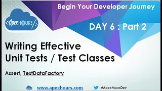 Write effective Unit tests test Classes DAY 6 PART 2