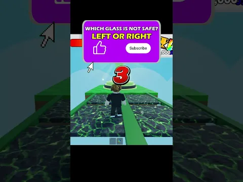 Roblox Gameplay glass bridge #shorts #roblox #robloxshorts