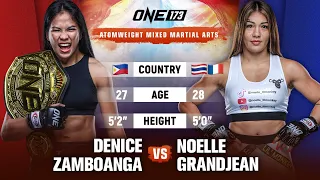 hard fought women s mma brawl denice zamboanga vs noelle grandjean