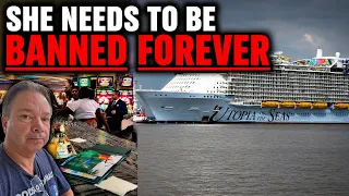CRAZY OUT OF CONTROL WOMAN ON ROYAL CARIBBEAN