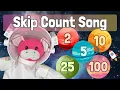 Skip Count Song - Count by 2s 5s 10s 25s 100s by Math Notes with Rocko