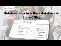 How to create relationships in a Base database LibreOffice